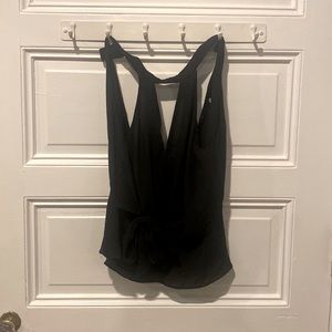 Black aqua cutout top